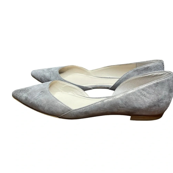 Marc Fisher LTD Women's d'Orsay
Sunny Suede Pointed Flats
Metallic Silver sz 8 M - Picture 9 of 9